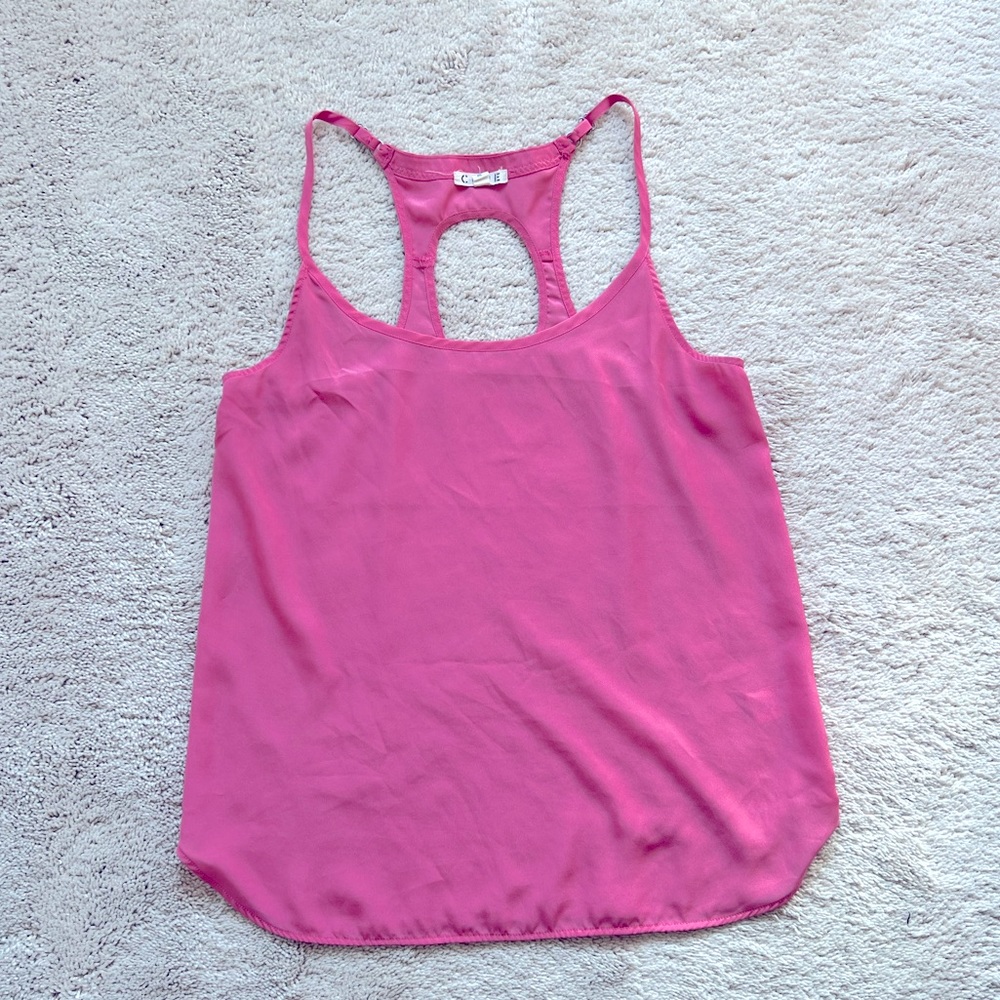 Pink tank blouse